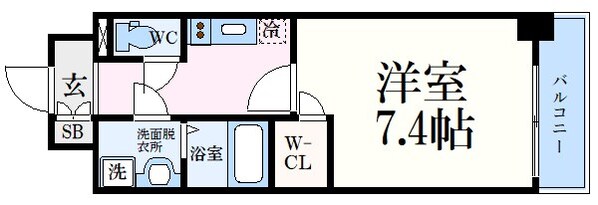 中央市場前駅 徒歩5分 11階の物件間取画像